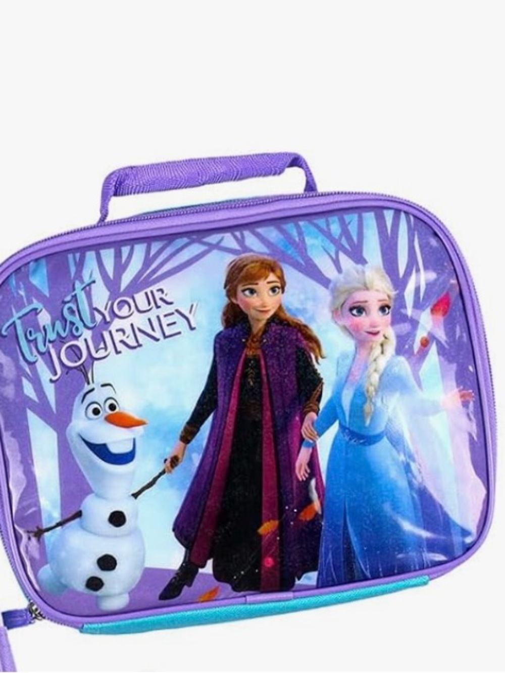 Disney Frozen Purple & Blue 'Trust Your Journey' Kids Lunch Bag